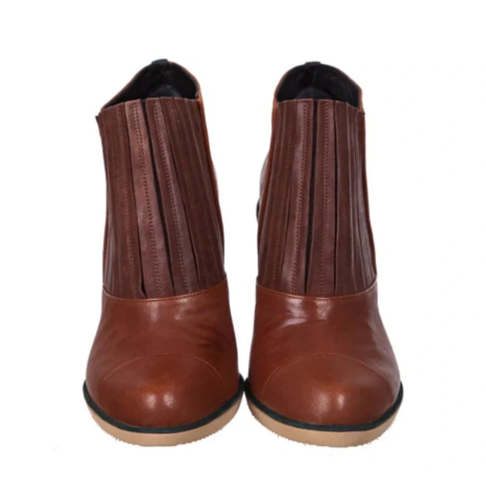 Leather Kron By Kronkron Brown boots - Picture 5 of 7